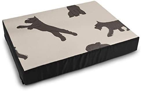  YAGEAD Ropa de Cama para Mascotas Cute Schnauzer Miniatura Camas para Gatos para Perros para Perros pequeños y medianos Cojín Cama 