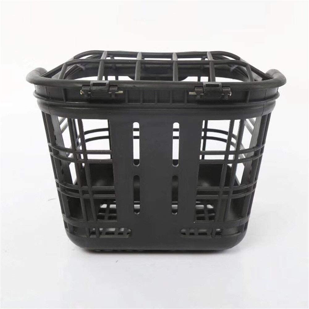  Zhengowen OS Cesta de Bicicleta Cesta Ligera for Bicicleta Junior con Tapa, extraíble, Cesta Cuadrada Delantera de Bicicleta de plástico for Mascotas pequeñas Bicicleta Cesta Delantera 