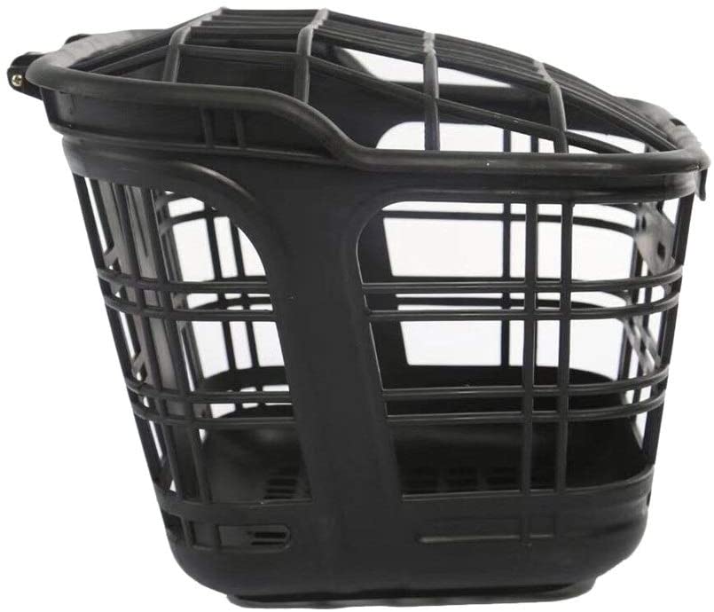  Zhengowen OS Cesta de Bicicleta Cesta Ligera for Bicicleta Junior con Tapa, extraíble, Cesta Cuadrada Delantera de Bicicleta de plástico for Mascotas pequeñas Bicicleta Cesta Delantera 