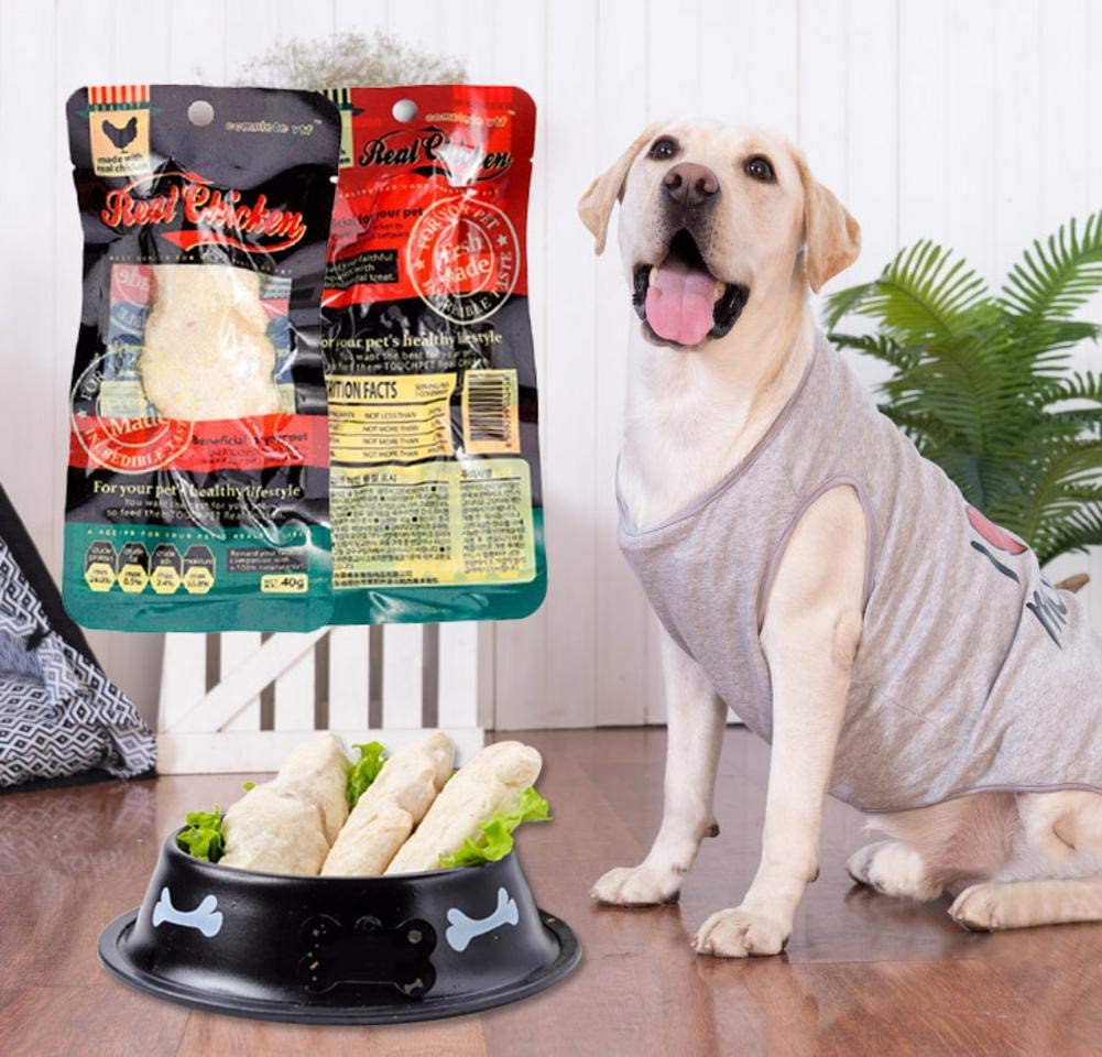  Adminitto88 – 1 mascota tratada pollo cocido, festividades naturales y orgánicas bajo en calorías, comida para perros gatos, comida para animales Useful 