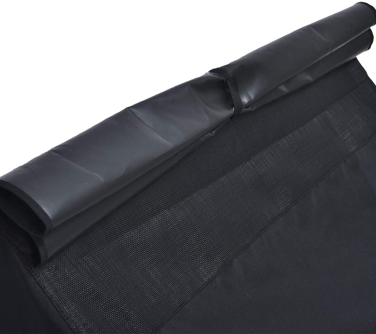  AmazonBasics - Caseta para mascotas, elevada, portátil, pequeña, negra 