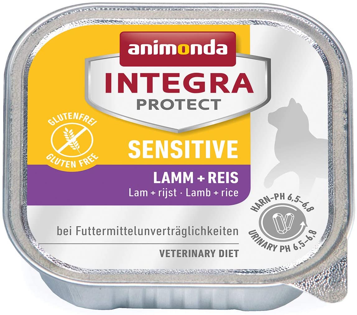  Animonda Integra Protect Sensitive , Comida húmeda para dieta de gatos con alergias alimentarias, 200 g, pack de 6 