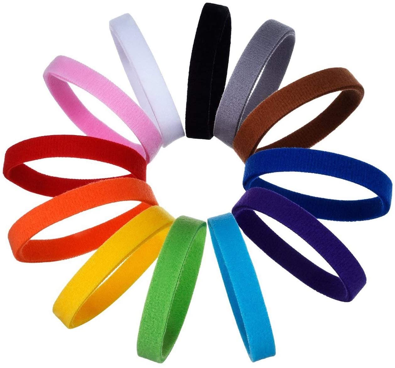  Anjing - Juego de 12 Collares para Cachorros y Gatitos recién Nacidos de Terciopelo Doble Extra Suave 