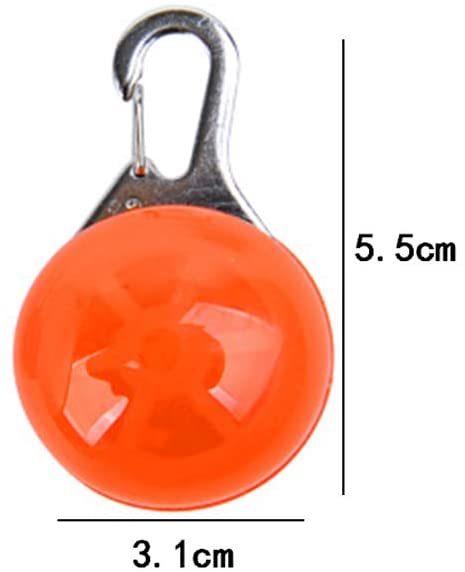  Clip On Colgante LED para Mascotas,Collar LED Luz Perro,Luz de Perro LED Collar Pet Collar Luces LED para Niños, Corredores, Ciclistas, Animales al Aire Libre Perros, Gatos (6 Piezas) 