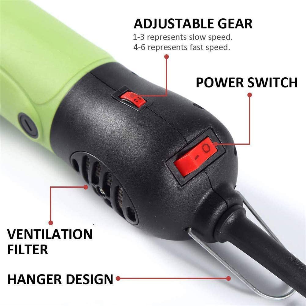  Di Spina Elettrico Shearing Clipper Esquilar Ovejas Perro Peli Di Animali Domestici TAGLIATORE REGOLABILE 6 Velocità Di Taglio Macchina Granja De Recorte Tijera Strumento 