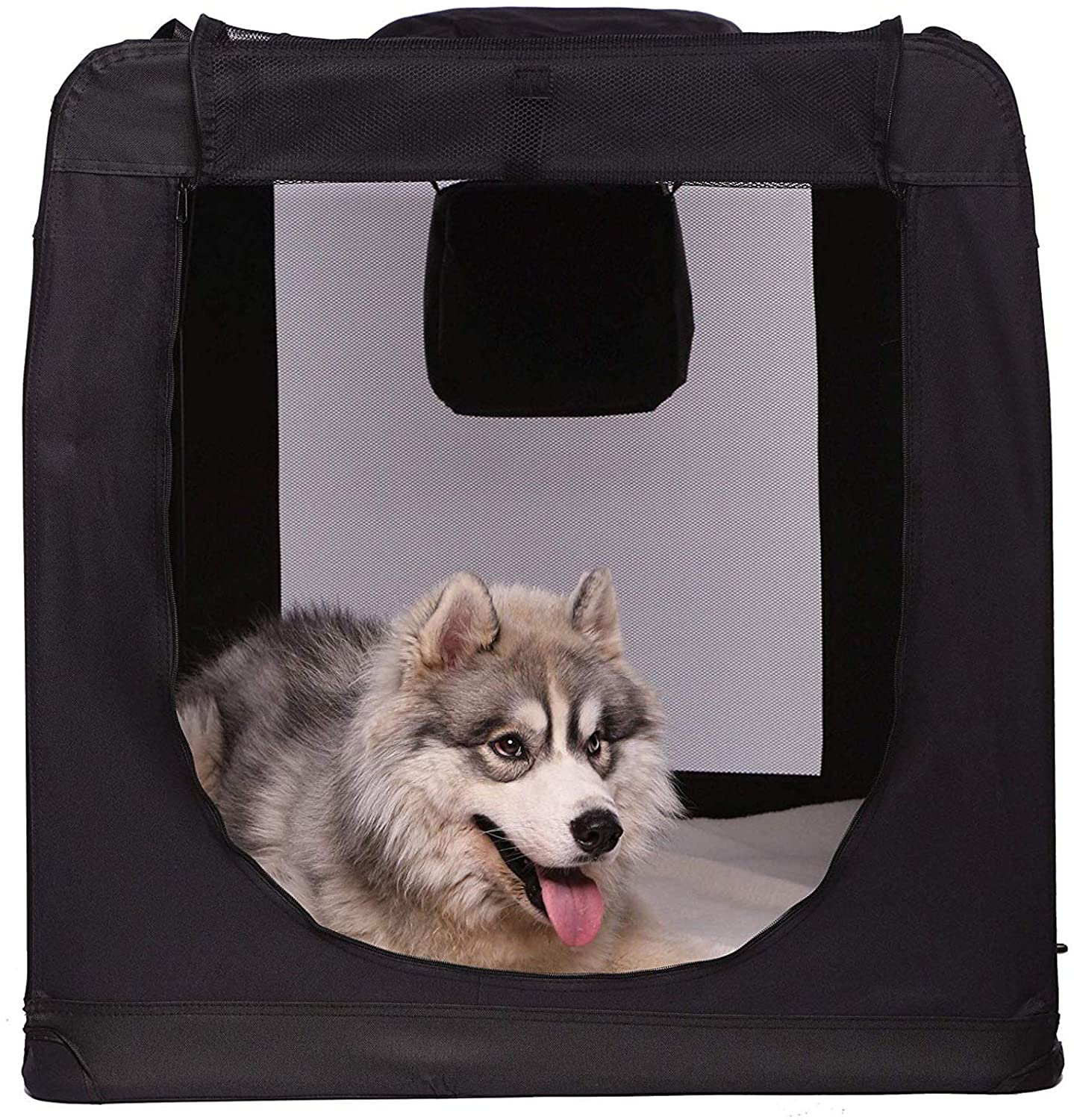  dibea TB10025 Bolsa de Transporte para Perros y Gatos, Negro, (XXXL) 101x69x70 cm 