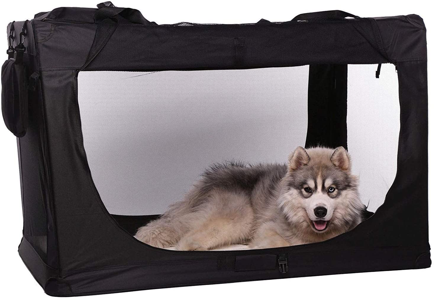  dibea TB10025 Bolsa de Transporte para Perros y Gatos, Negro, (XXXL) 101x69x70 cm 