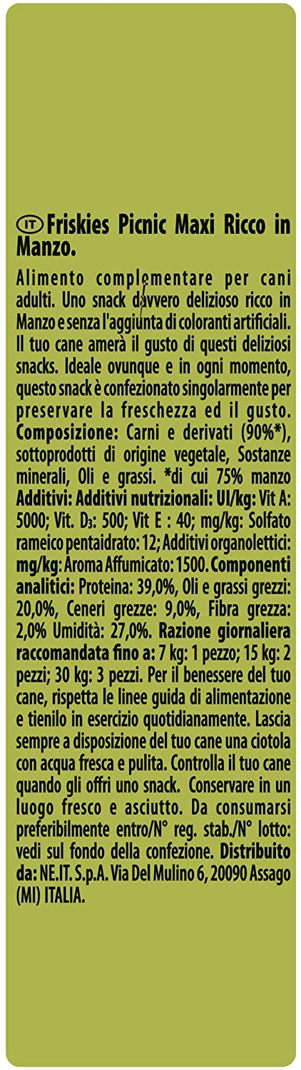  Friskies Maxi Picnic Manzo 45 g – 18 Piezas 