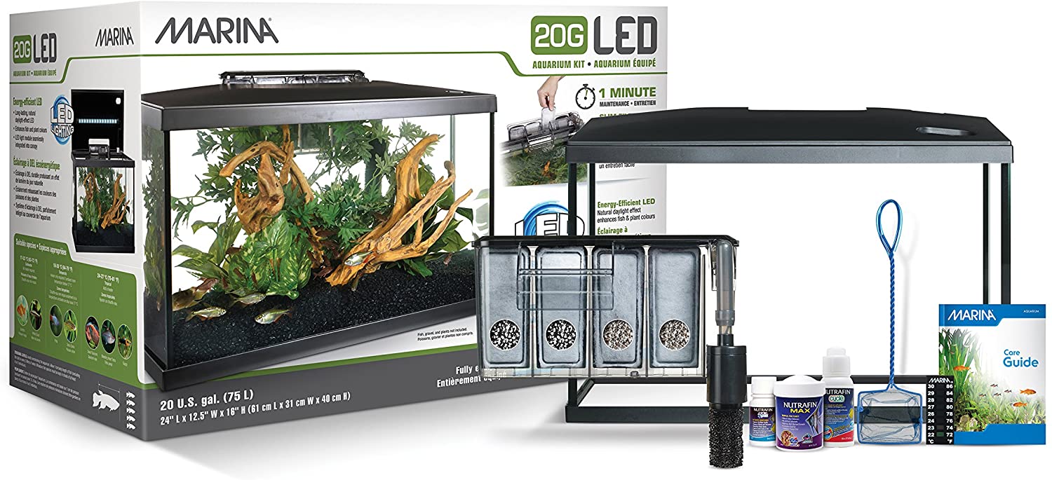 Marina Kit de Acuario con Iluminación LED 10G, 38 L 