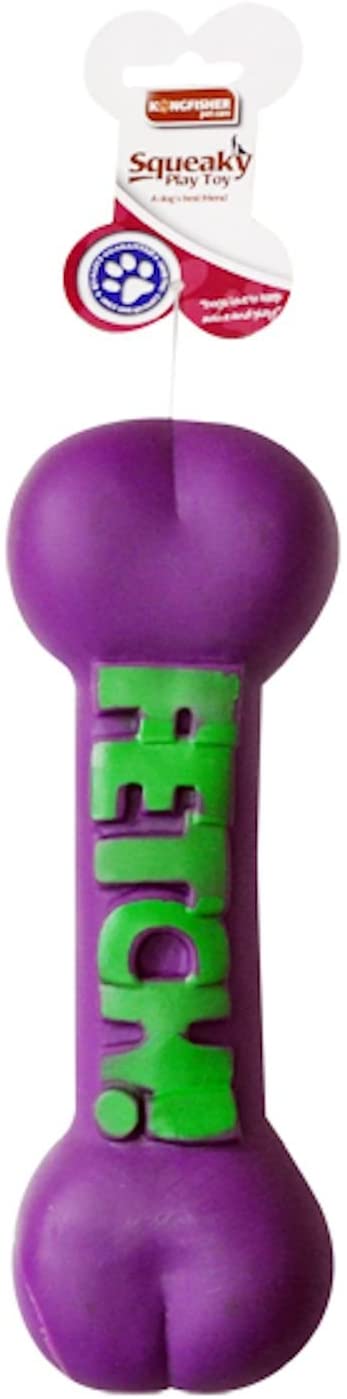  Martín pescador captura/Fetch o saltar Squeaky perro juguete hueso 