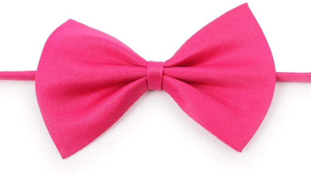  PENVEAT Precioso Gato y Collar de Perro Pajarita Correa Ajustable para el Cuello Accesorios de Aseo para Perros Pajarita Productos para Mascotas Suministros para Gatos, Negro, 5 Piezas 