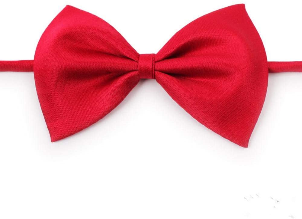 PENVEAT Precioso Gato y Collar de Perro Pajarita Correa Ajustable para el Cuello Accesorios de Aseo para Perros Pajarita Productos para Mascotas Suministros para Gatos, Negro, 5 Piezas 