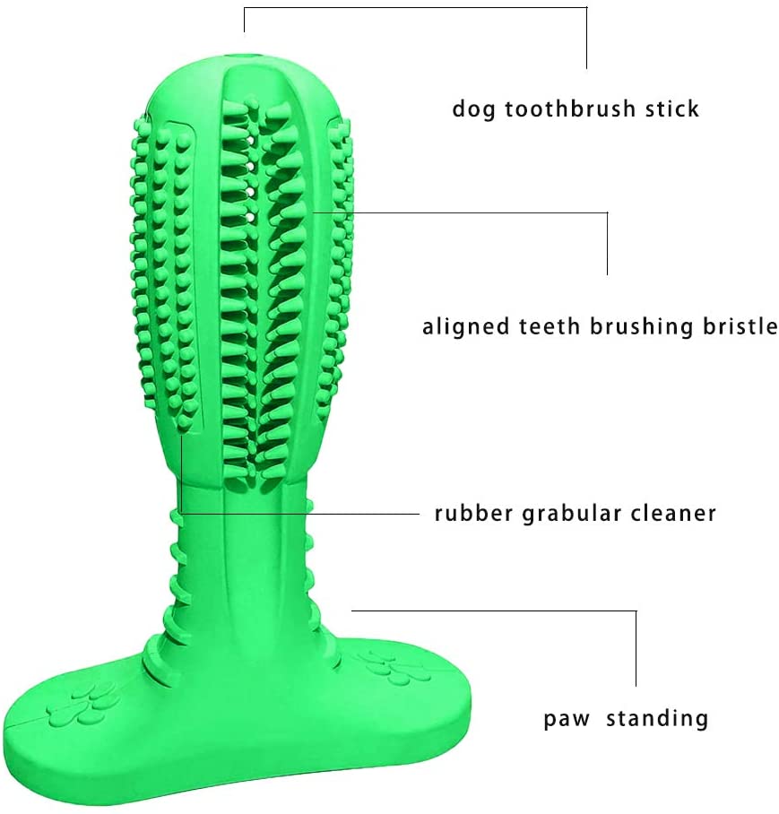  Perro Cepillo de dientes Juguete Masticar Palillo Dientes limpios Higiene Cuidado dental para cachorros 