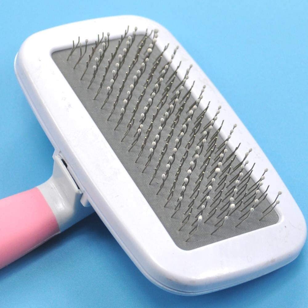  Perro Mascota Gato peina el Pelo Cepillo para el Pelo Original de Aseo Personal de Limpieza peines Herramientas Animales del resbalón de Productos de Color Caramelo Gran,Original Package,L 