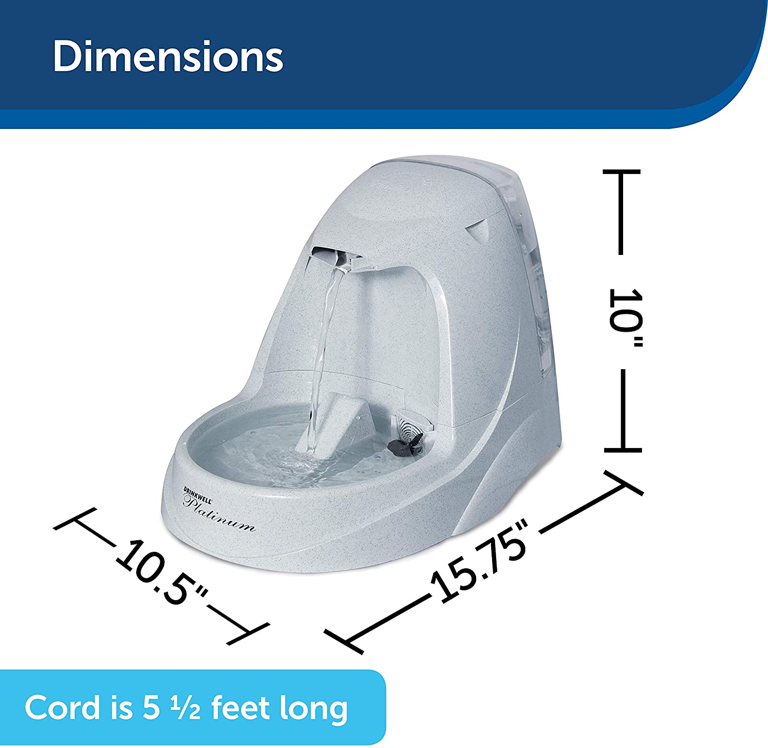  PetSafe Drinkwell Platinum PET fountain (colores surtidos) 