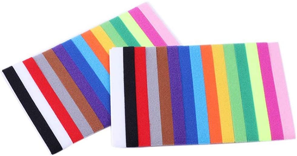 Zelro - Collar de identificación para cachorros de 15 colores, bandas de identificación de algodón ajustables de doble cara para mascotas, cachorros, gatitos, conejos, cerdos y otros animales pequeños 