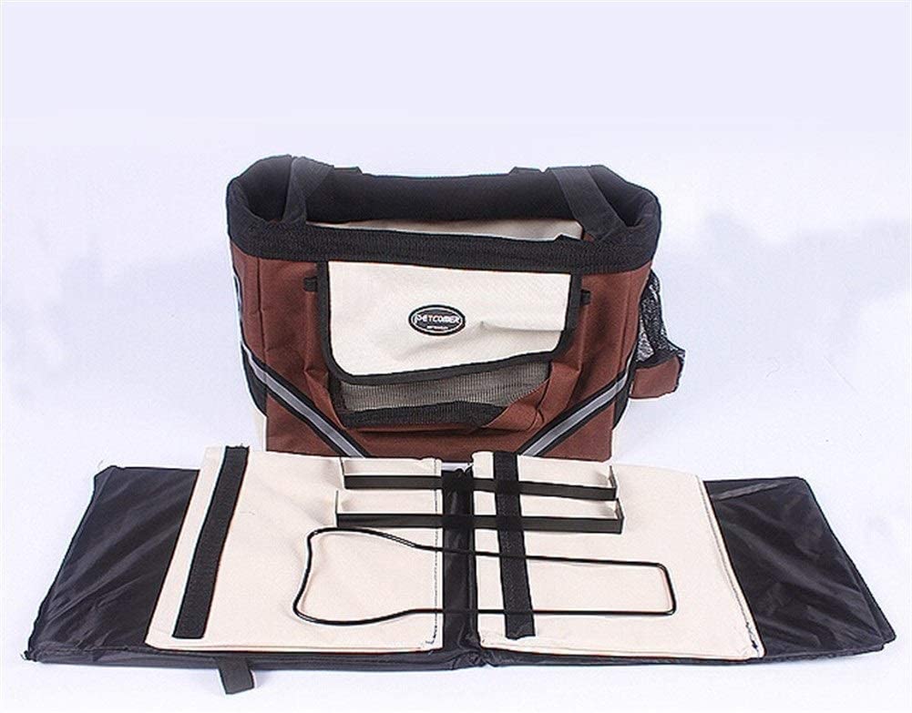  ZRDY Mascota De Bicicletas Bolsa del Perro De Perrito De Viajes Portador De La Bici del Asiento For El Pequeño Perro Cesta Productos Accesorios De Viaje (Color : Blue, Size : 38x27x26cm) 
