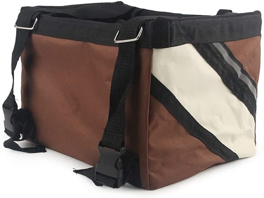 ZRDY Mascota De Bicicletas Bolsa del Perro De Perrito De Viajes Portador De La Bici del Asiento For El Pequeño Perro Cesta Productos Accesorios De Viaje (Color : Blue, Size : 38x27x26cm) 