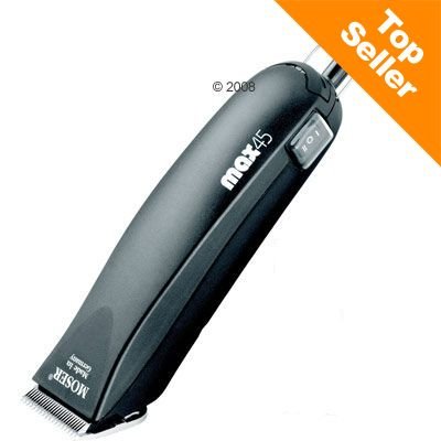 - Moser WangadoA corte max 45 (Type 1245) corte Moser (Type 1245) profesional para animales, eléctrico, Con motor 45 Watt. Con cabezal de corte de 3 mm, seguridad culata