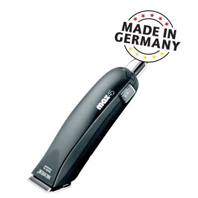 - Moser WangadoA corte max 45 (Type 1245) corte Moser (Type 1245) profesional para animales, eléctrico, Con motor 45 Watt. Con cabezal de corte de 3 mm, seguridad culata