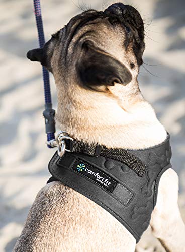 Arnés para Perros métrico de EE.UU/Ajuste cómodo, sin Tirar, fácil de Poner y Quitar. Arnés Interior y Exterior Acolchado Suave para Cachorros ● Garantiza Que tu Perro esté cómodo y cómodo