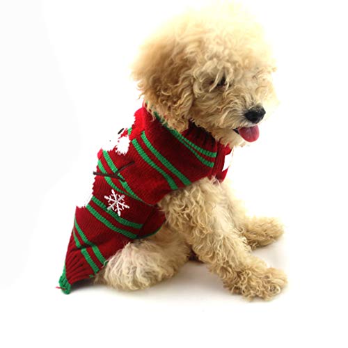 Balacoo Santa muñeco de Nieve Traje de Perro Navidad Mascota Gato Sudadera con Capucha Abrigo Ropa Ropa para Cachorro Peluche Chihuahua Yorkshire caniche maltés Cachorro Pug tamaño XXS