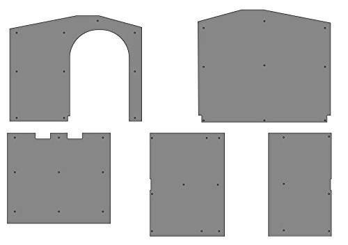 Bama - Kit de Paneles aislantes para caseta Bungalow