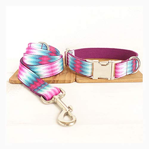 BORNET Arnés Y Correa para Gatos Rainbow Color Pet - Estilo De Funda Suave Ajustable - Lo Mejor para Pasear con Perros Collar De Perro De Arnés para Perros Correa para Mascotas,S