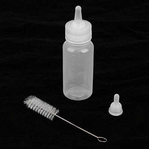 Broco 3pcs / Set de Silicona Transparente alimentador Duradero Botella de Leche for los Mascotas 60ml