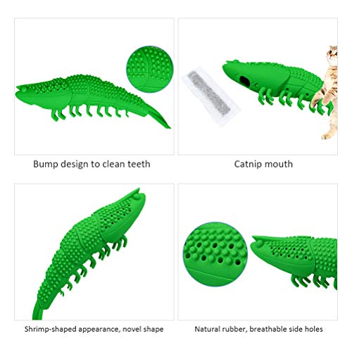 Cepillo De Dientes con Forma De Pez Gato, Cepillo De Dientes para Gato, Juguetes para Masticar Catnip, Dientes para Masticar, Limpieza Dental, Cuidado Dental contra El Mal Aliento