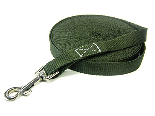 Correa de arrastre, 10 m, correa de mano, modelo con anilla en espiral, correa para perro, multicolor