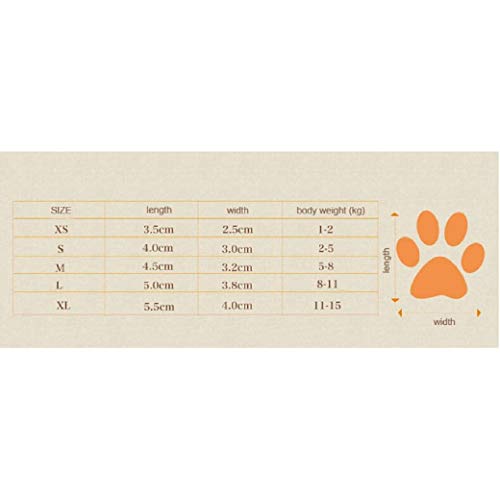 Donad Cómodo Gato para Mascotas Zapato para Perro Impermeable Invierno cálido Bota Suave Zapatos para Caminar para Perros Bota Antideslizante Suministros para Mascotas 4 Piezas/Juego