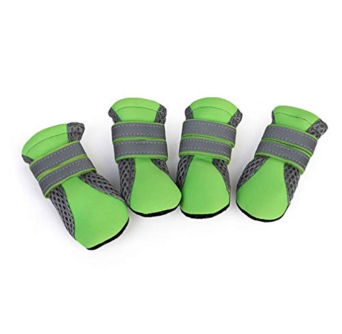 Donad Zapatos de Invierno Antideslizantes de Goma para Perros Transpirables Calcetines Impermeables para Perros de Nieve para Cachorros de Perros pequeños Calzado