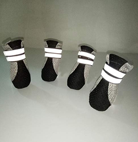 Donad Zapatos de Invierno Antideslizantes de Goma para Perros Transpirables Calcetines Impermeables para Perros de Nieve para Cachorros de Perros pequeños Calzado
