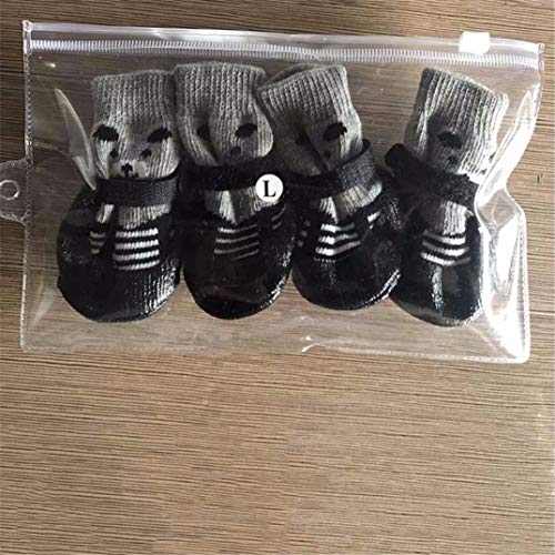 Donad Zapatos para Perros Mascotas Algodón Impermeable Antideslizante Bota para Perros Calcetines a Prueba de Desgaste Calzado Cachorro Gatos pequeños Perros Calcetines 4pcs / Set