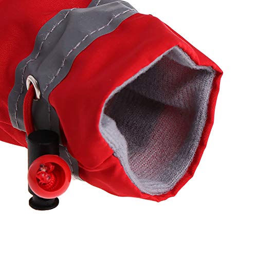 Feidaeu Zapatos de Perro Impermeables de Invierno 4 Unids/Set Mascotas Lluvia Botines de Nieve Zapatos de Goma Antideslizantes para Perros pequeños Cachorros Calzado