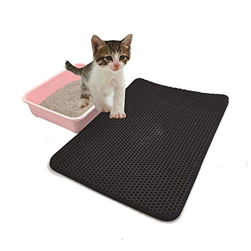 gengxinxin Alfombrilla para Gatos Resistente Al Agua Colchonetas para Cama para Gatos De Doble Capa Cama para Gatos Capa Inferior Piso Y Alfombra Premium_40x55cm Arena para Gatos