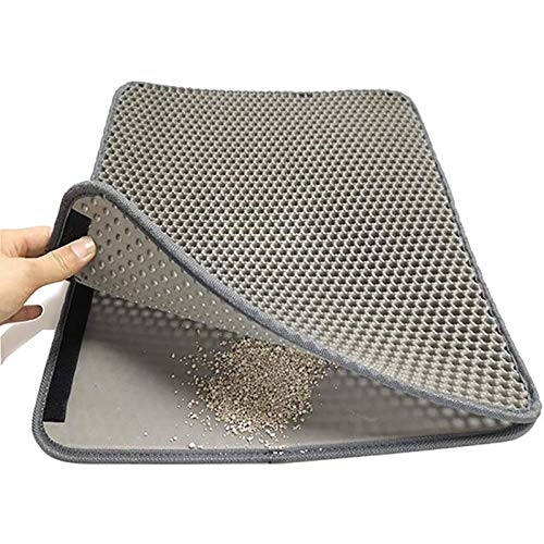 gengxinxin Alfombrilla para Gatos Resistente Al Agua Colchonetas para Cama para Gatos De Doble Capa Cama para Gatos Capa Inferior Piso Y Alfombra Premium_40x55cm Arena para Gatos