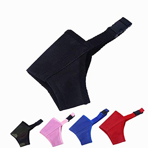 Gulunmun Mascota Nylon Máscara Ajustable Mordida de Corteza Bozal de Boca Suave Aseo Anti Stop Masticar para Perros pequeños Grandes Productos para Mascotas-Azul, 6