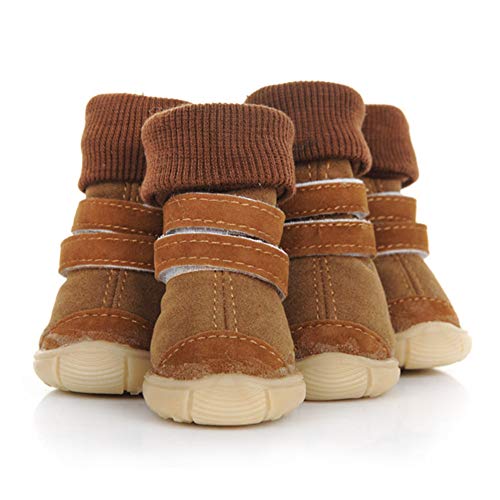 HCBDQQ Botas para Perros Zapatos para Perros Zapatos Antideslizantes Al Aire Libre para Caminar Al Aire Libre Actividad Adecuada para Perros PequeñOs Y Medianos L
