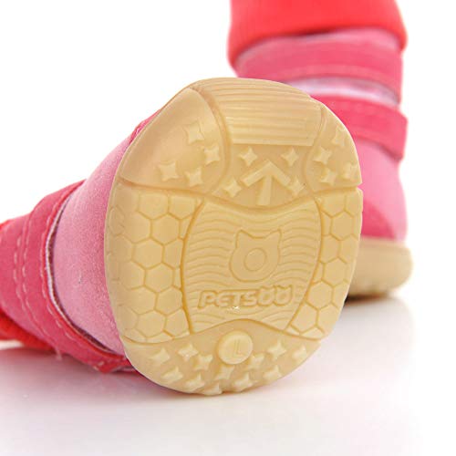 HCBDQQ Botas para Perros Zapatos para Perros Zapatos Antideslizantes Al Aire Libre para Caminar Al Aire Libre Actividad Adecuada para Perros PequeñOs Y Medianos L