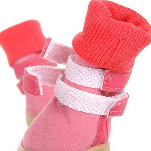 HCBDQQ Botas para Perros Zapatos para Perros Zapatos Antideslizantes Al Aire Libre para Caminar Al Aire Libre Actividad Adecuada para Perros PequeñOs Y Medianos L