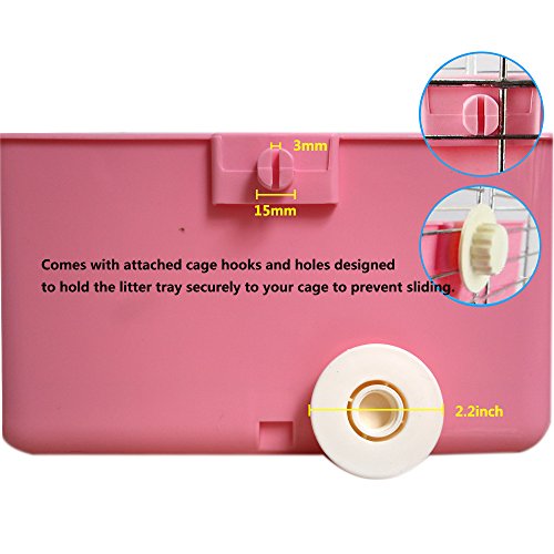 HongYH Pet Small Rat Toilet, Square Potty Entrenador Corner Litter Bedding Box Pet Pan para Small Animal/Rabbit / Conejillo de Indias/galesaur / Huron (Color Aleatorio)