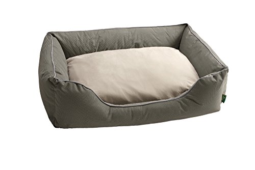 HUNTER Vancouver 61415 Perro Cama tamaño M Exterior Zona 87 x 67 x 24 cm Interior cojín 68 x 45 cm Gris/marrón