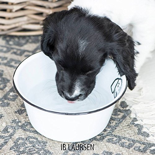 IB Laursen - Fressnapf, Hundenapf, Futternapf - para perros - Emaille - Ø 17 cm