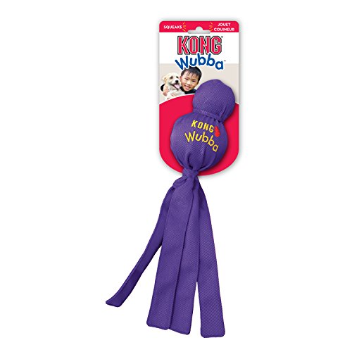 KONG - Wubba - Mordedor elástico para buscar - Raza pequeña (varios colores)