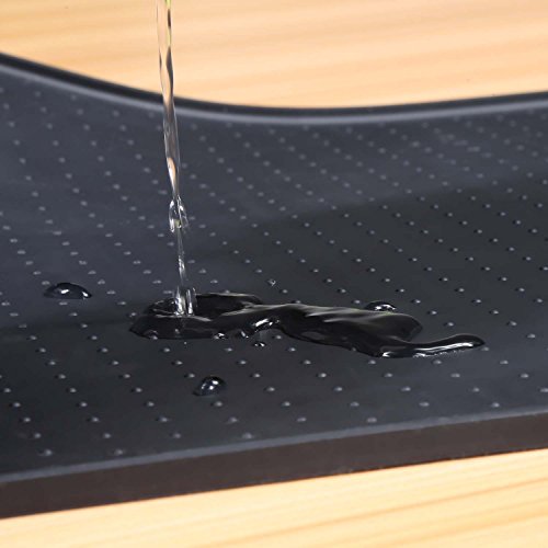 Parsion Alfombrilla de Silicona Premium para comederos de Perros y Gatos, con Borde Extra Alto y Superficie Antideslizante | Esterilla y salvamanteles para su Mascota | Alfombrilla para Perros