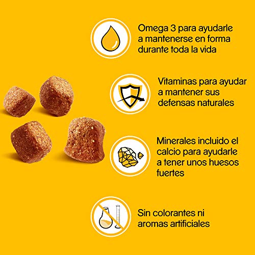 PEDIGREE Tasty Bites Chewy Cubes Carne y Aves de 130 g para educar (Pack de 6)