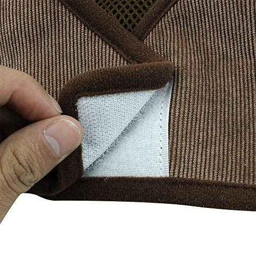 PET SPPTIES Tela de Malla Chaleco para Perros Arnés Suave Ajustable cómodo para Cachorros, Perros Pequeños y Gatos PS042 (M, Coffee)