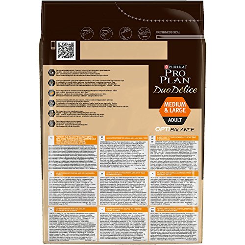 Purina ProPlan Duo Delice Medium pienso para Perro mediano Adulto Pollo 4 x 2,5 Kg